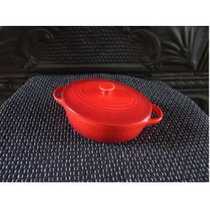 Oval Casseroles Red